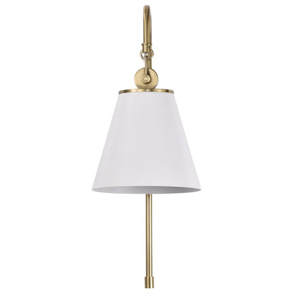 Satco 60-7446 Sconce Fixture Dover; 1 Light; Wall White with Vintage