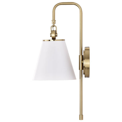 Satco 60-7446 Sconce Fixture Dover; 1 Light; Wall White with Vintage