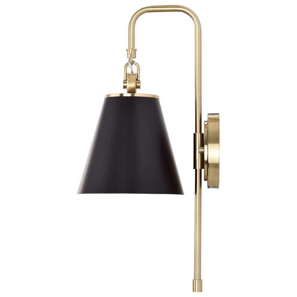 Satco 60-7445 Sconce Fixture Dover; 1 Light; Wall Black with Vintage