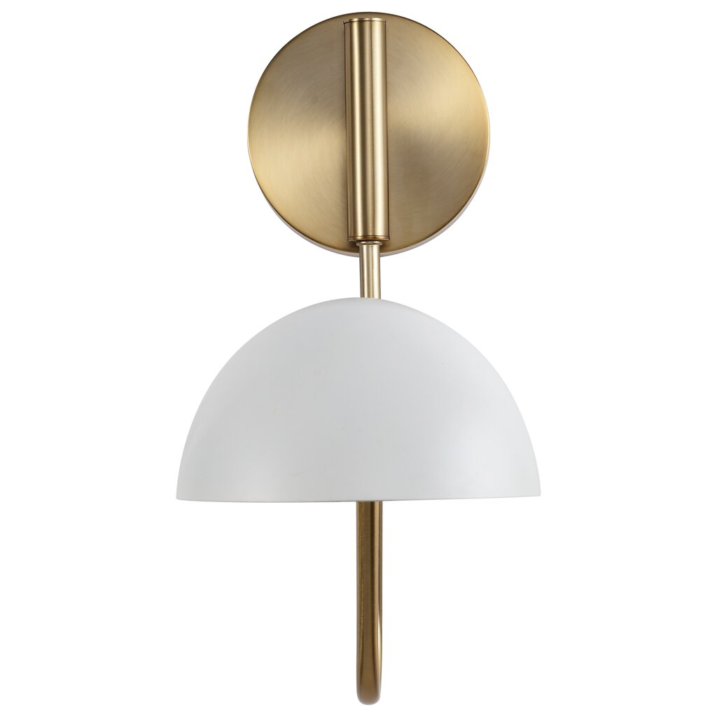Satco 60-7392 Sconce Fixture Trilby; 1 Light; Wall Matte White with