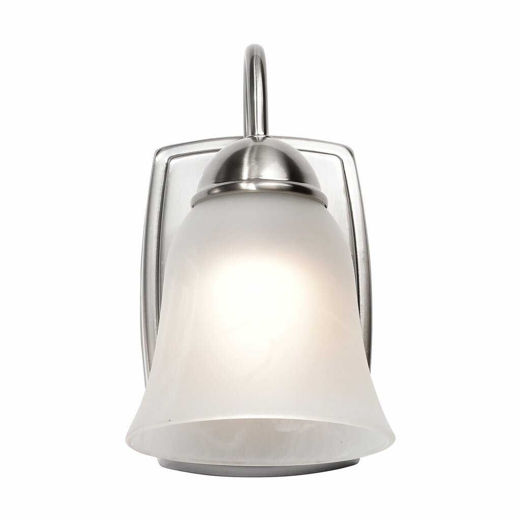 Satco 62-1567 8W LED Vanity Fixture 1 Light 3000K; Brushed Nickel with