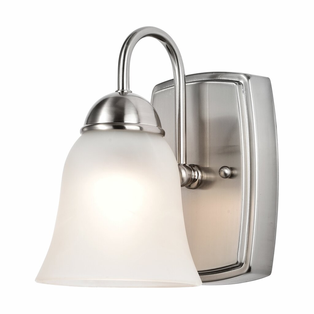 Satco 62-1567 8W LED Vanity Fixture 1 Light 3000K; Brushed Nickel with