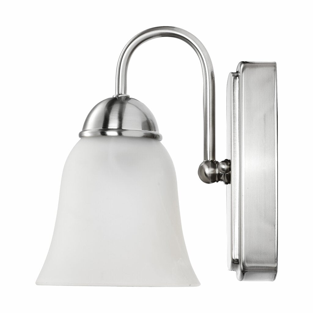 Satco 62-1567 8W LED Vanity Fixture 1 Light 3000K; Brushed Nickel with