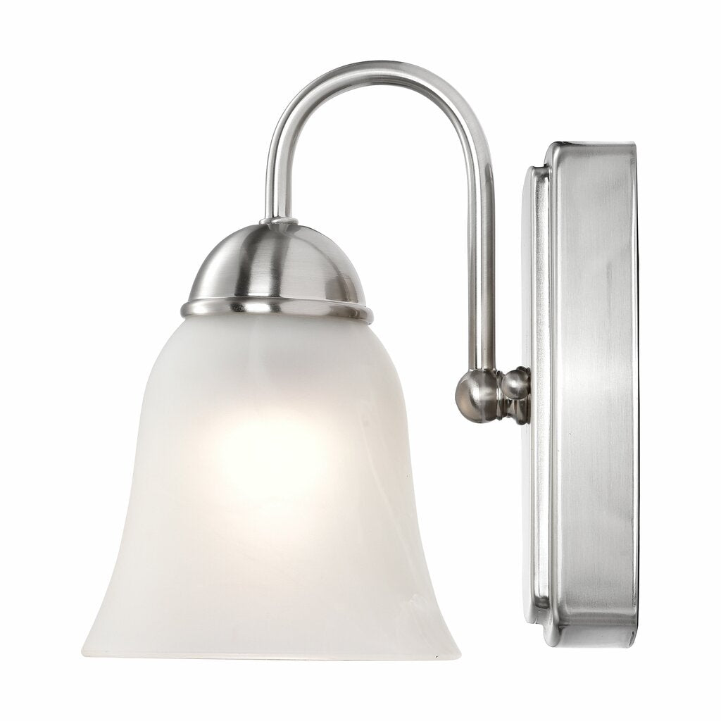 Satco 62-1567 8W LED Vanity Fixture 1 Light 3000K; Brushed Nickel with