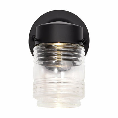 Satco 62-1573 8W LED Mason Jar Dimmable Fixture 1 Light; Porch; Wall;