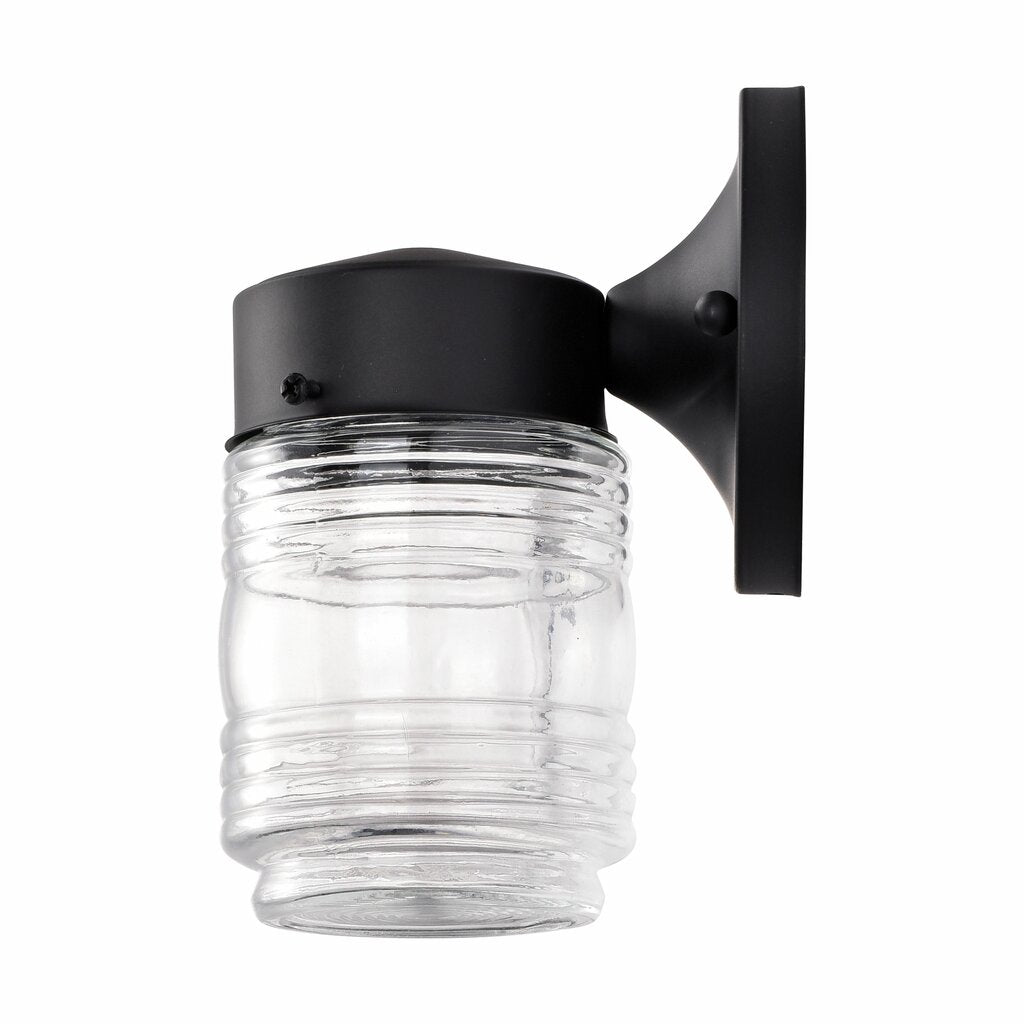Satco 62-1573 8W LED Mason Jar Dimmable Fixture 1 Light; Porch; Wall;