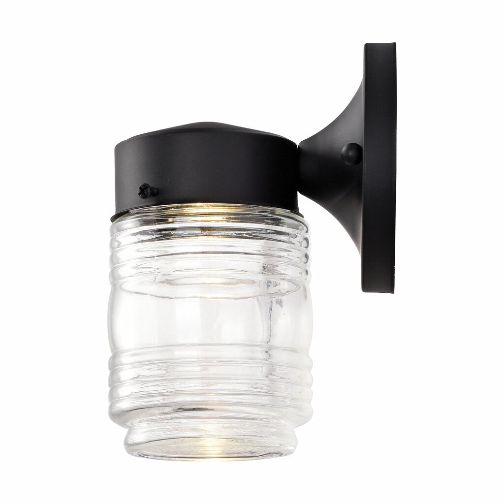 Satco 62-1573 8W LED Mason Jar Dimmable Fixture 1 Light; Porch; Wall;