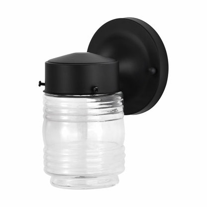 Satco 62-1573 8W LED Mason Jar Dimmable Fixture 1 Light; Porch; Wall;