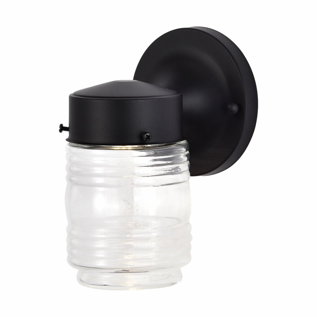 Satco 62-1573 8W LED Mason Jar Dimmable Fixture 1 Light; Porch; Wall;