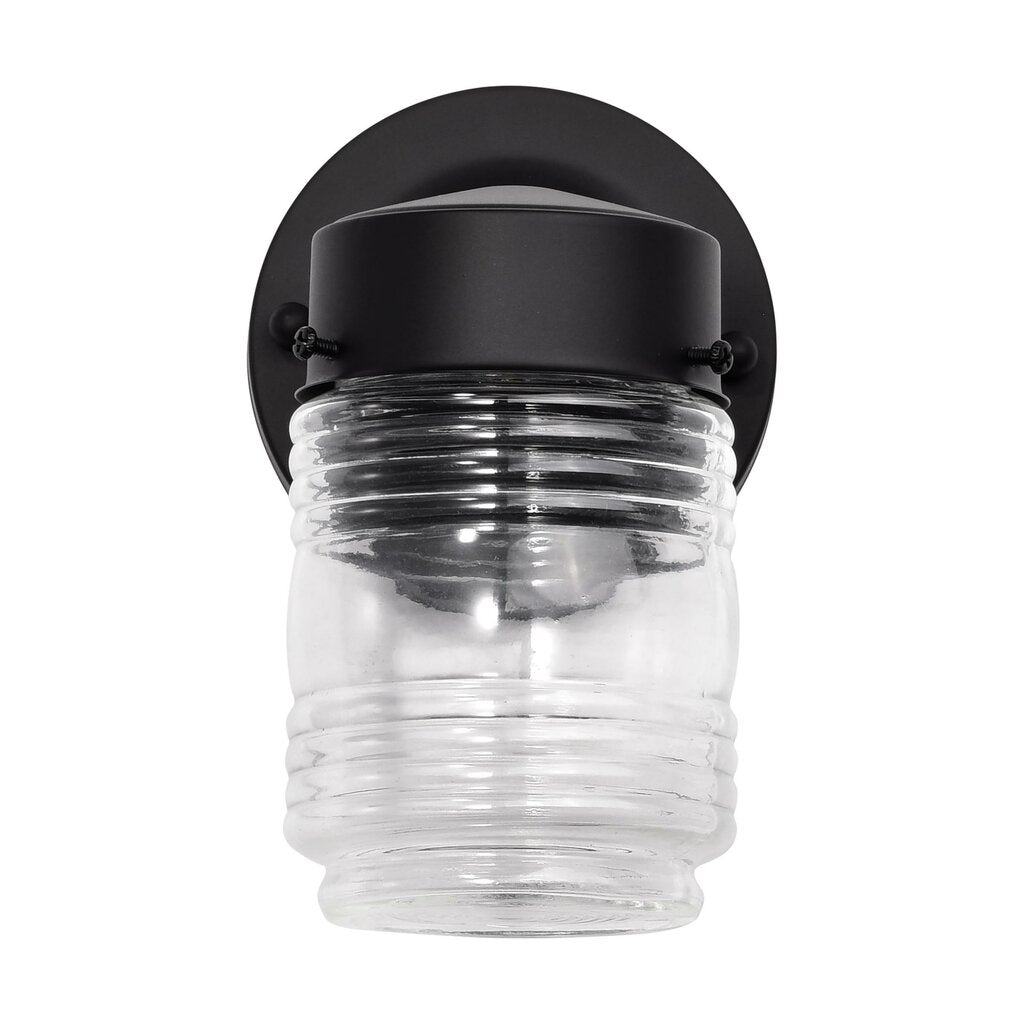 Satco 62-1573 8W LED Mason Jar Dimmable Fixture 1 Light; Porch; Wall;