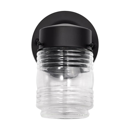 Satco 62-1573 8W LED Mason Jar Dimmable Fixture 1 Light; Porch; Wall;