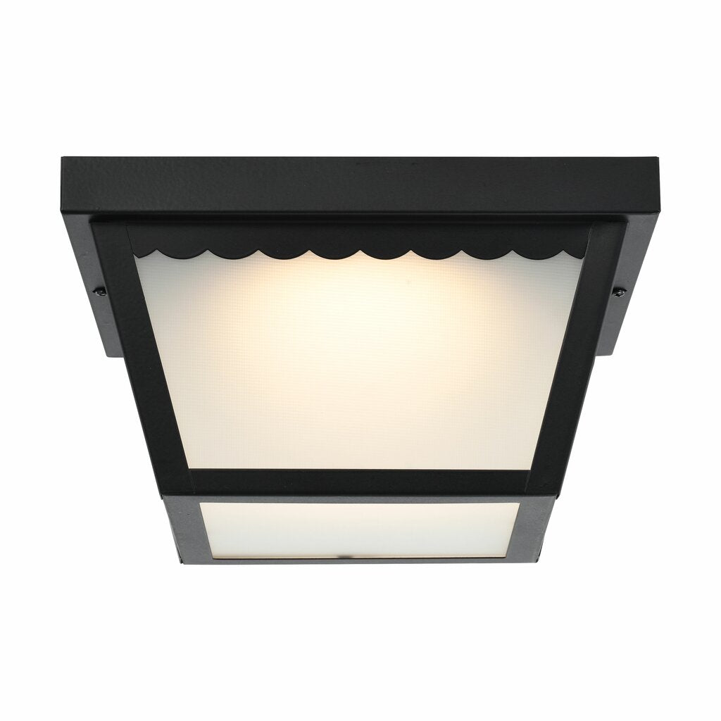 Satco 62-1572 12W LED Flush Mount Dimmable Fixture 9 inch; Carport