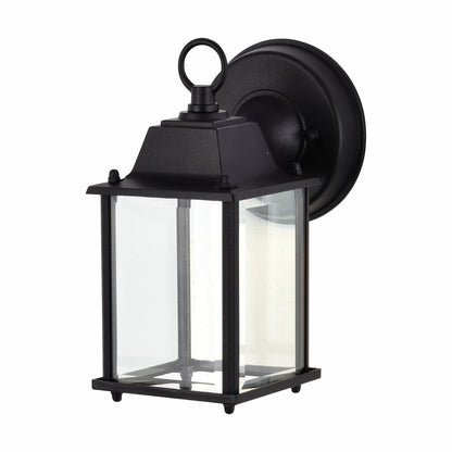 Satco 62-1571 8W LED Wall Lantern Dimmable Fixture 3000K; Cube