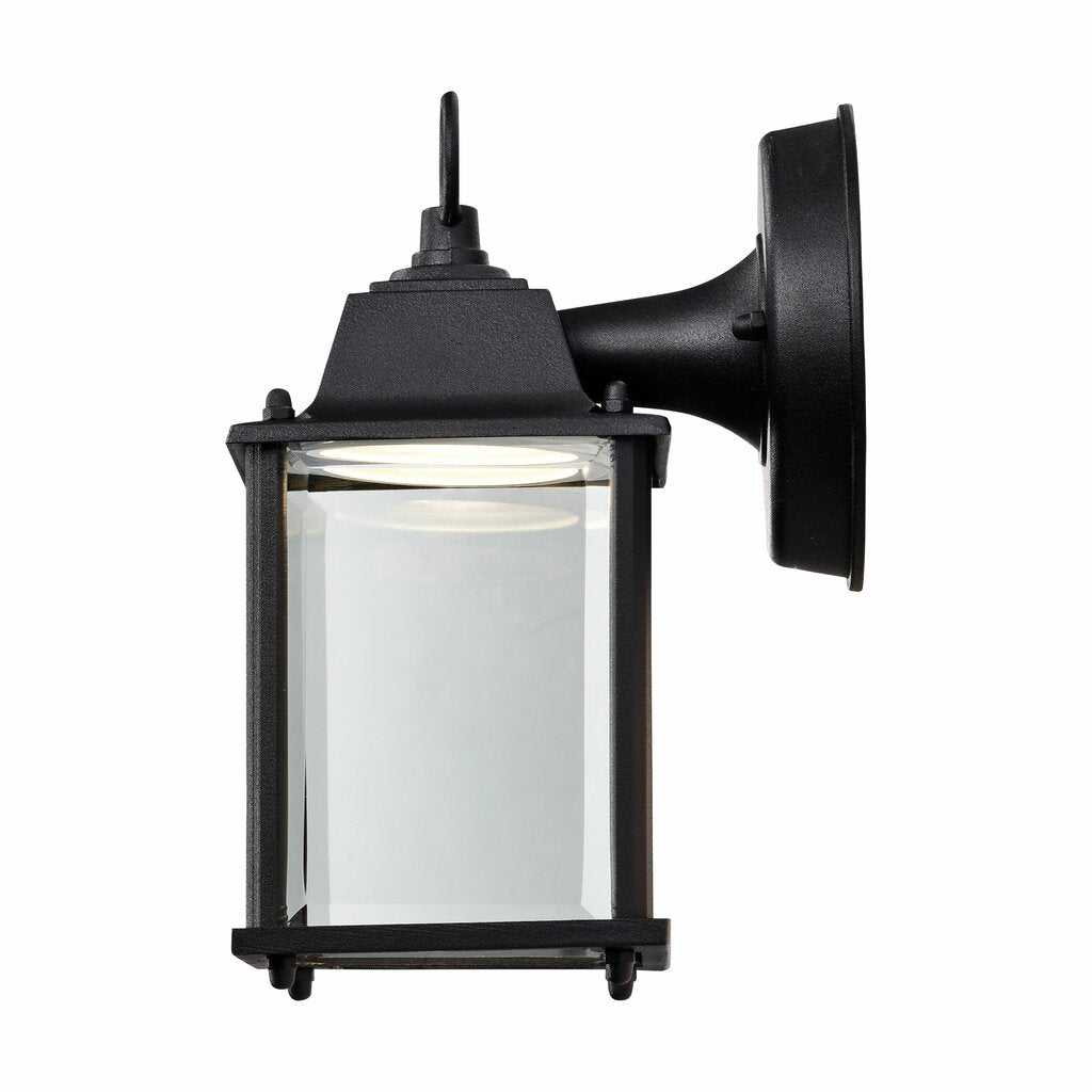 Satco 62-1571 8W LED Wall Lantern Dimmable Fixture 3000K; Cube