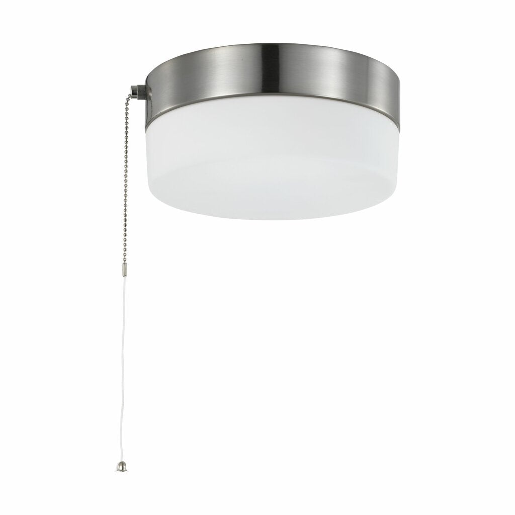 Satco 62-1566 12W LED Flush Mount Fixture 8 inch; with Pull Chain;