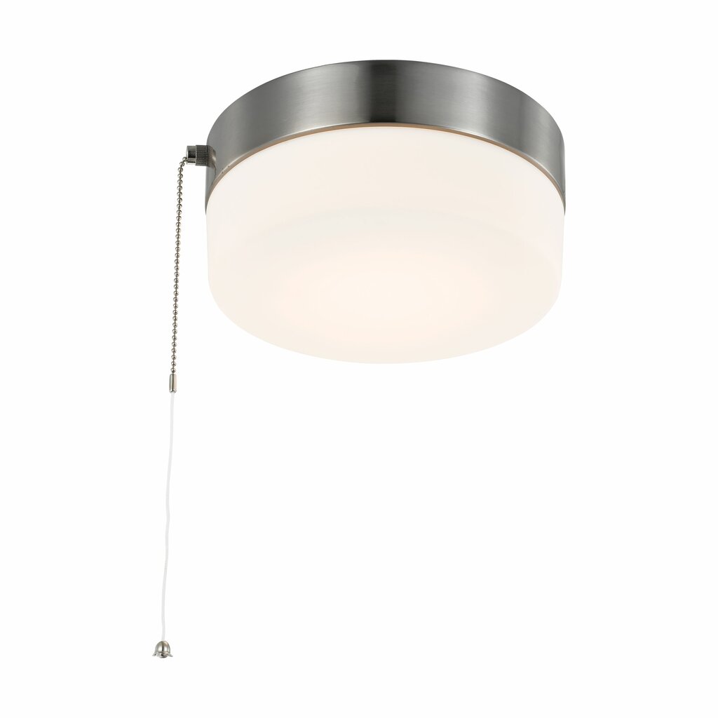 Satco 62-1566 12W LED Flush Mount Fixture 8 inch; with Pull Chain;