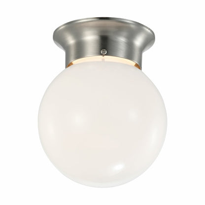 Satco 62-1565 8W LED Flush Mount Fixture 6 inch; 3000K; Dimmable;