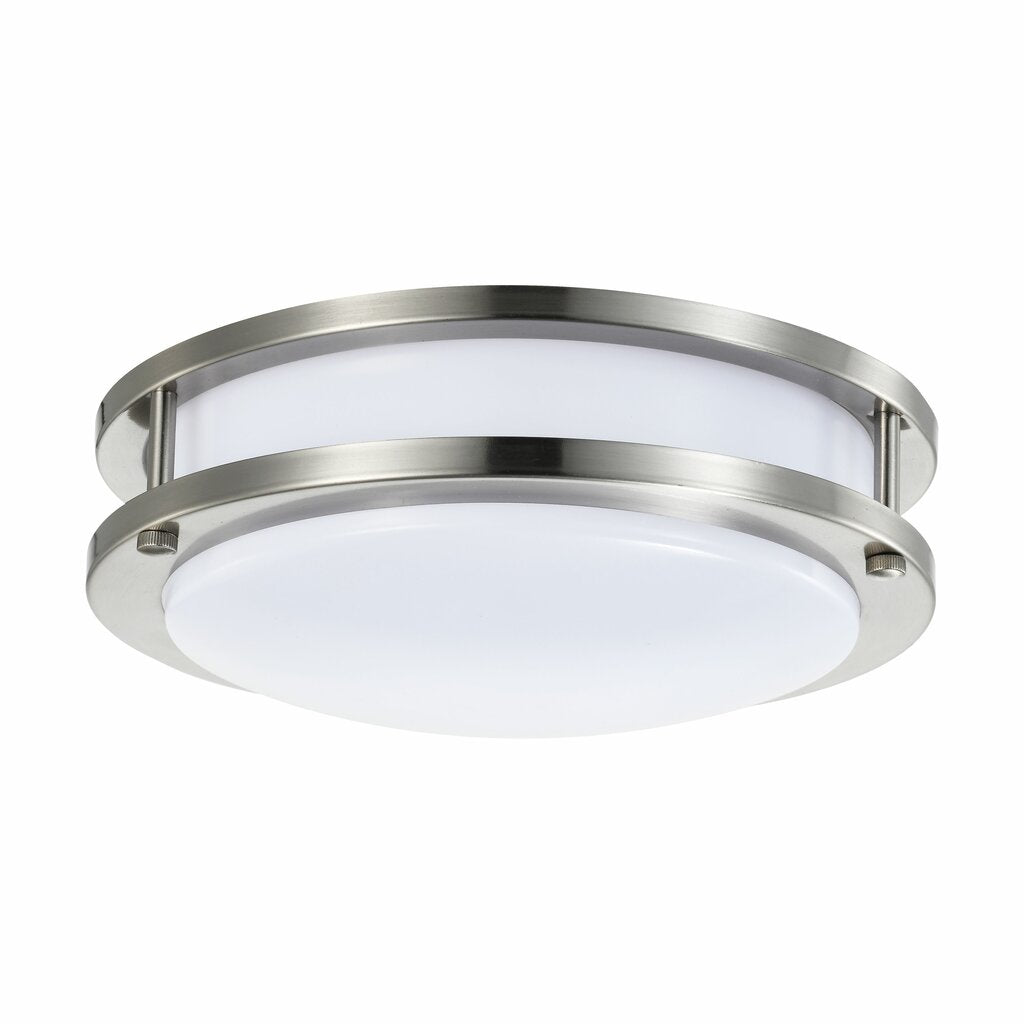 Satco 62-1561 16W LED Flush Mount Fixture 10 inch; 3000K; Dimmable;
