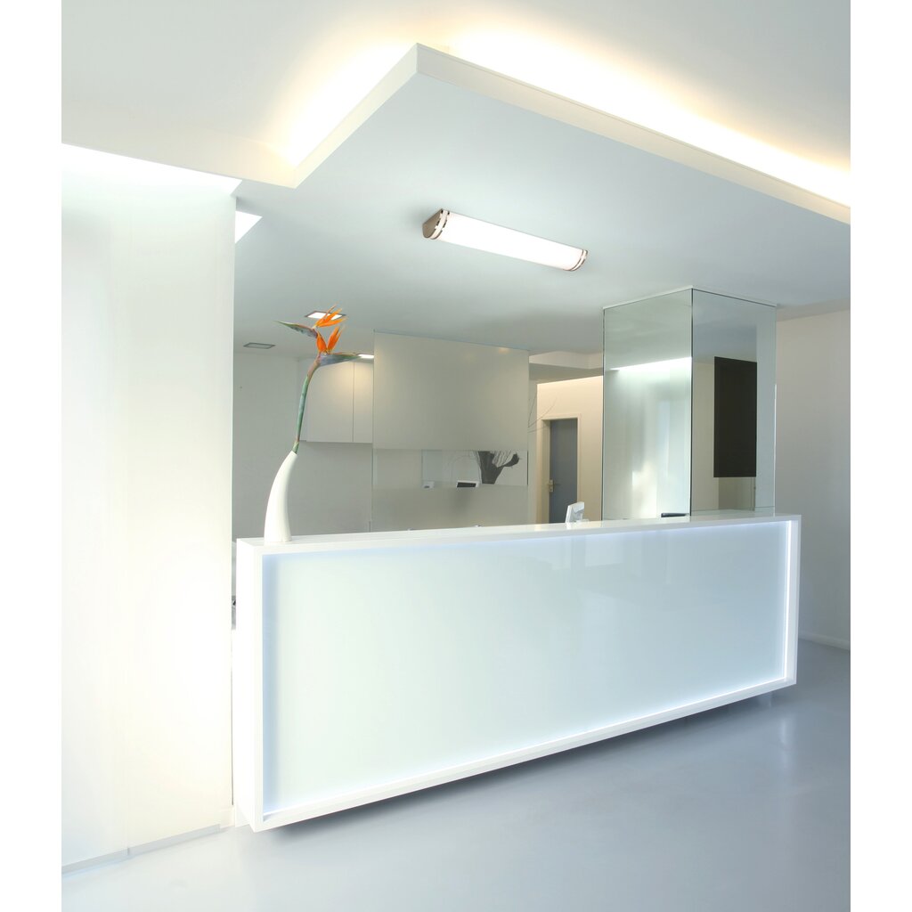 Satco 62-1640 52W LED Flush Mount Fixture Glamour 50 inch; Linear