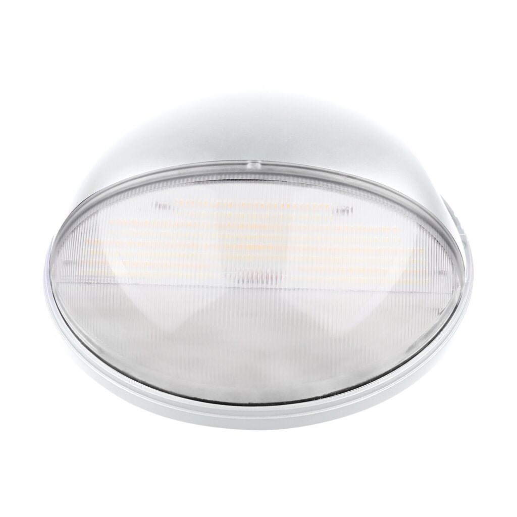 Satco 65-752 20W LED Area Light Fixture Small Round Wall Pack; CCT