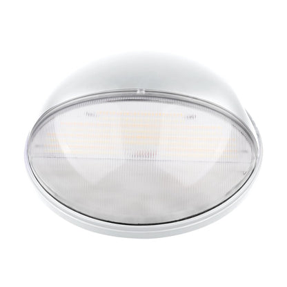 Satco 65-752 20W LED Area Light Fixture Small Round Wall Pack; CCT