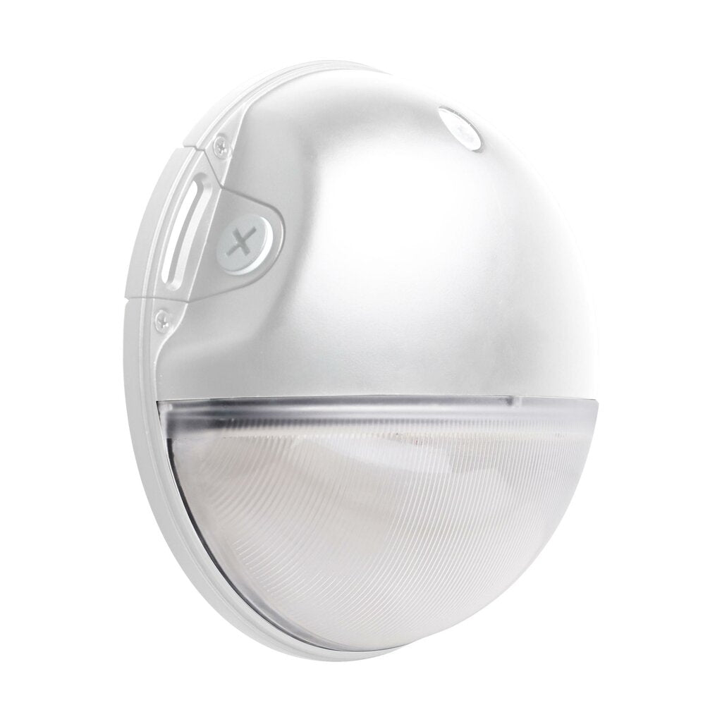 Satco 65-752 20W LED Area Light Fixture Small Round Wall Pack; CCT