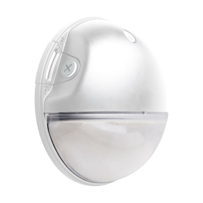 Satco 65-752 20W LED Area Light Fixture Small Round Wall Pack; CCT