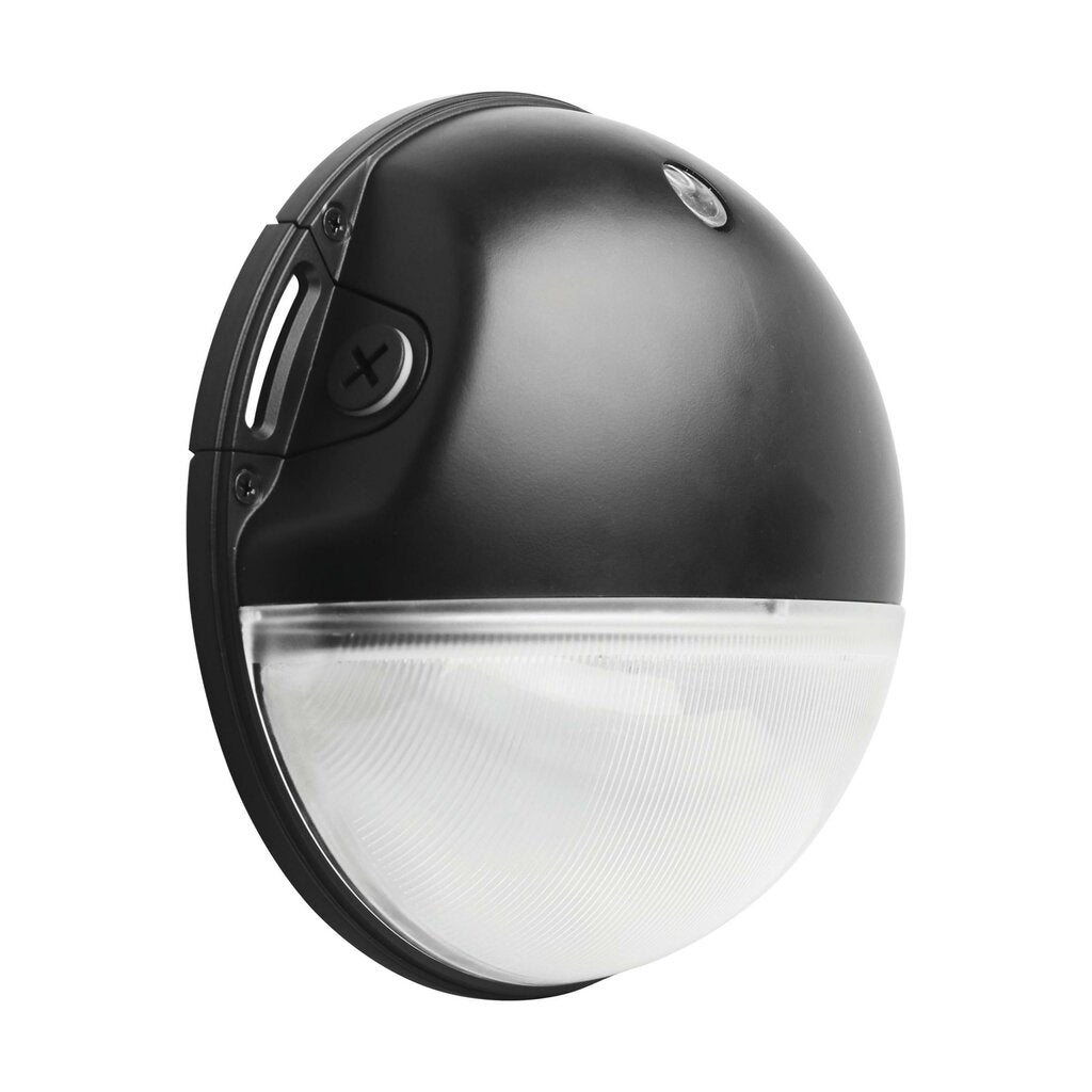 Satco 65-750 20W LED Area Light Fixture Small Round Wall Pack; CCT