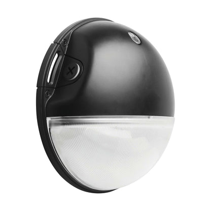 Satco 65-750 20W LED Area Light Fixture Small Round Wall Pack; CCT