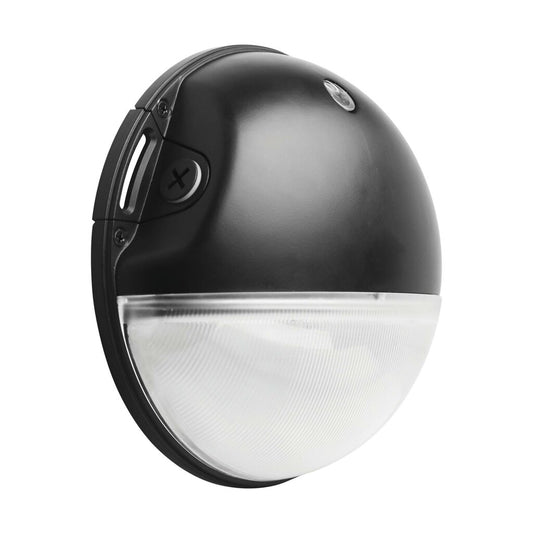Satco 65-750 20W LED Area Light Fixture Small Round Wall Pack; CCT