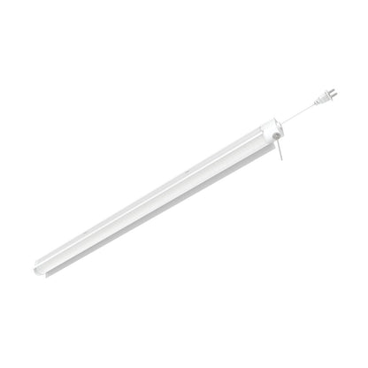 Satco 62-927 34W LED Shop Light Fixture 3 Foot; with Pull Chain; White