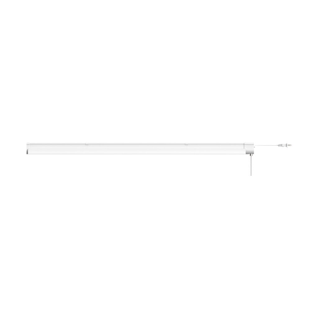 Satco 62-927 34W LED Shop Light Fixture 3 Foot; with Pull Chain; White