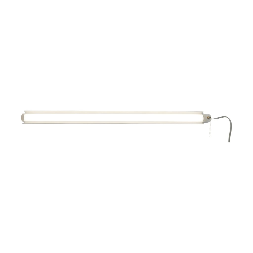 Satco 62-927 34W LED Shop Light Fixture 3 Foot; with Pull Chain; White