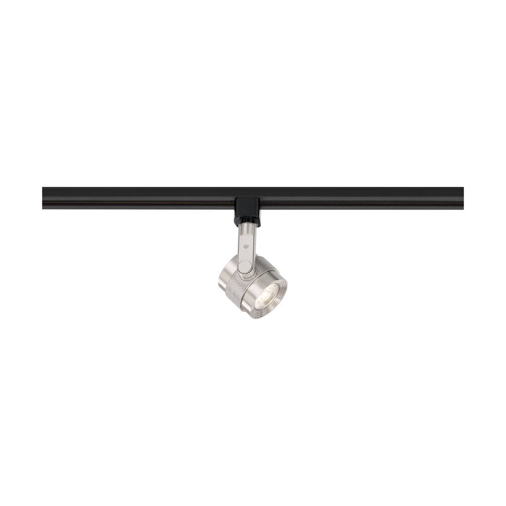 Satco TH499 12W LED Track Head Fixture Piston Brushed Nickel; 36 deg.
