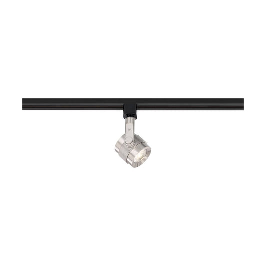 Satco TH499 12W LED Track Head Fixture Piston Brushed Nickel; 36 deg.