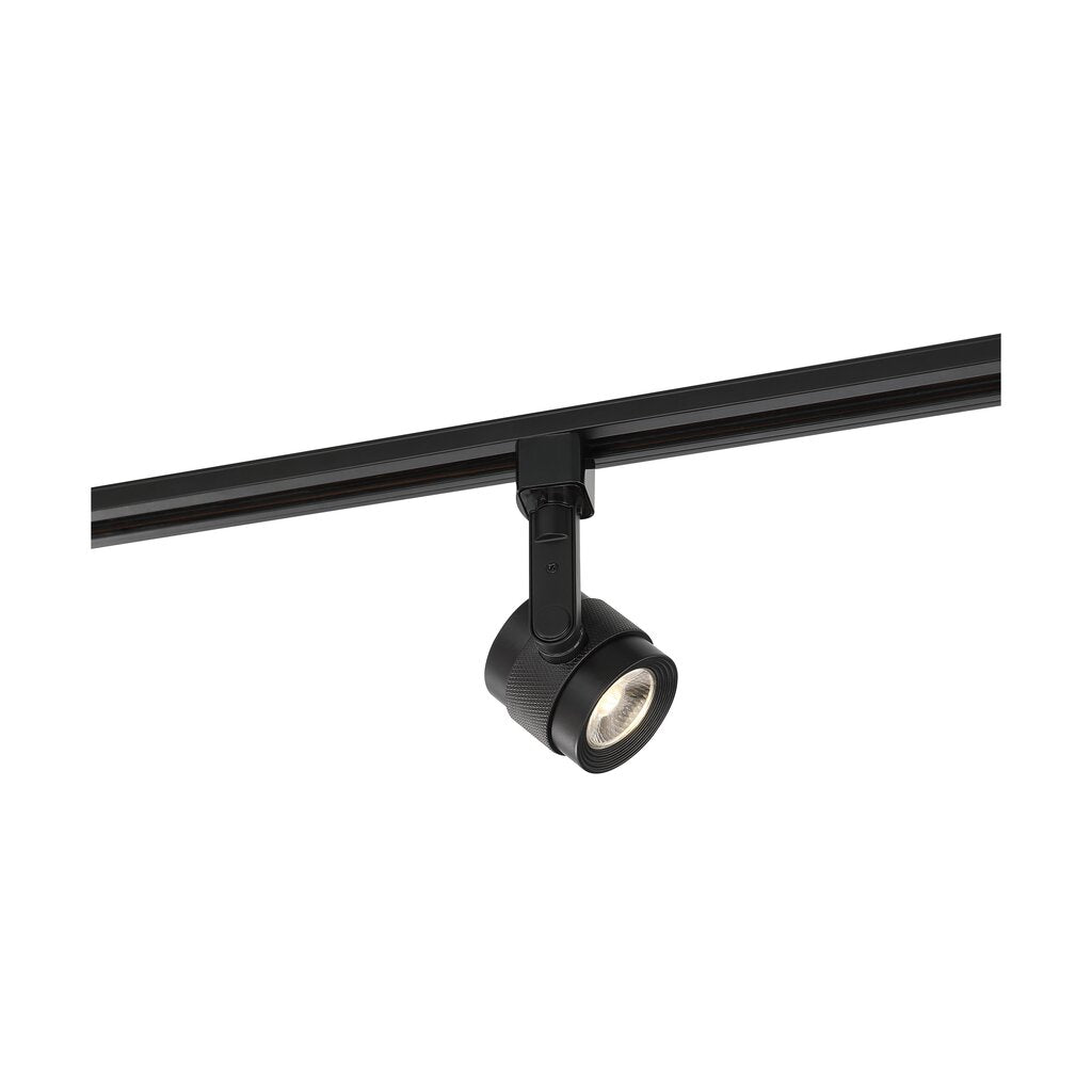Satco TH495 12W LED Track Head Fixture Piston Black; 36 deg. Beam