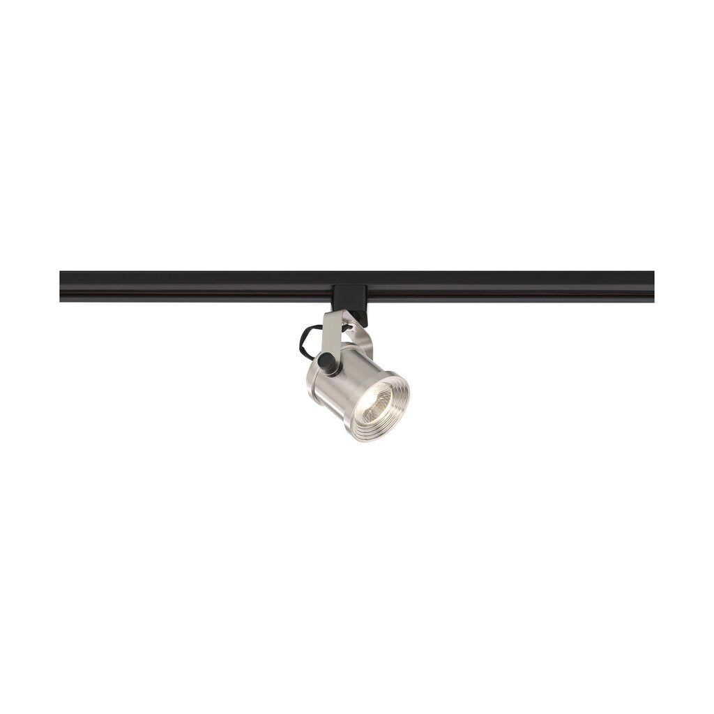 Satco TH492 12W LED Track Head Fixture Forged Brushed Nickel; 24 deg.