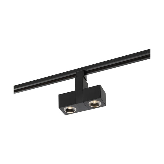 Satco TH484 24W LED Track Head Fixture Dual Square; Black; 24 deg.