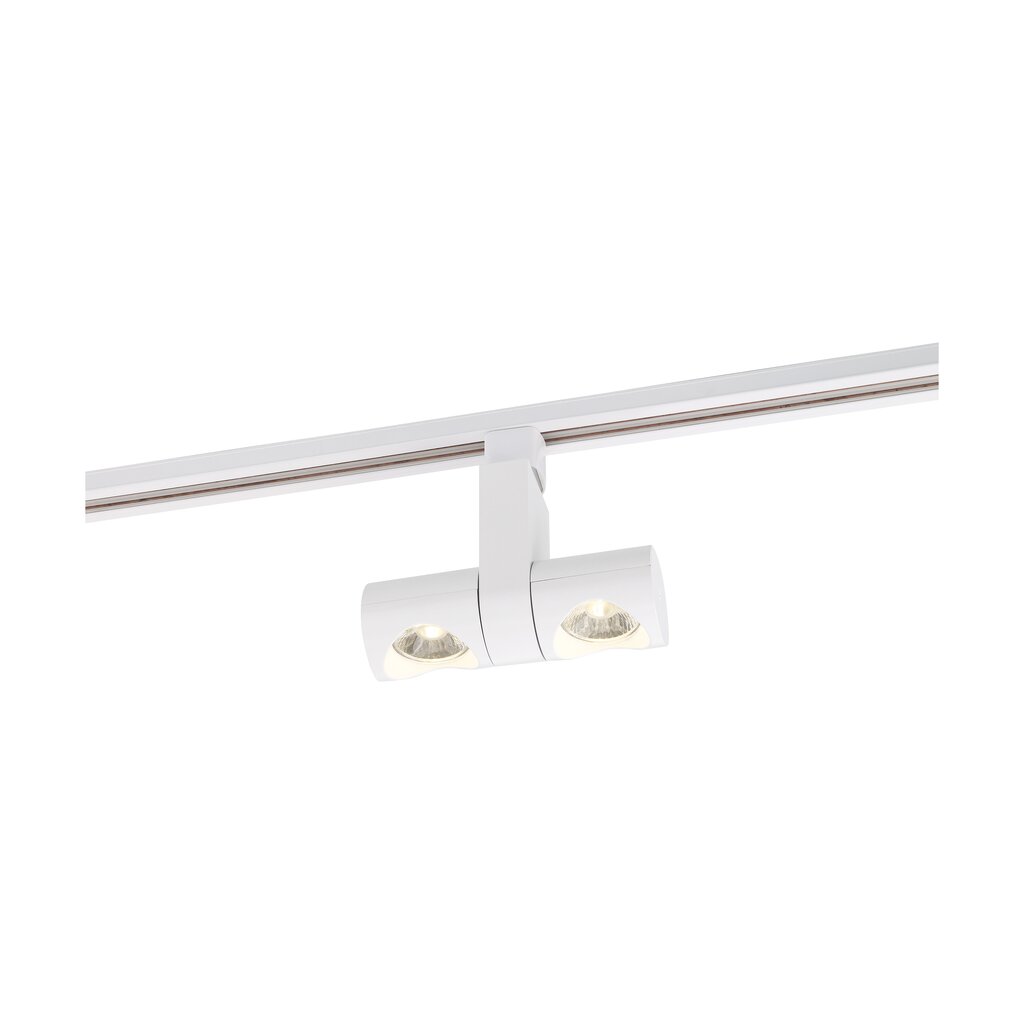 Satco TH483 24W LED Track Head Fixture Dual Pipe; White; 36 deg. Beam