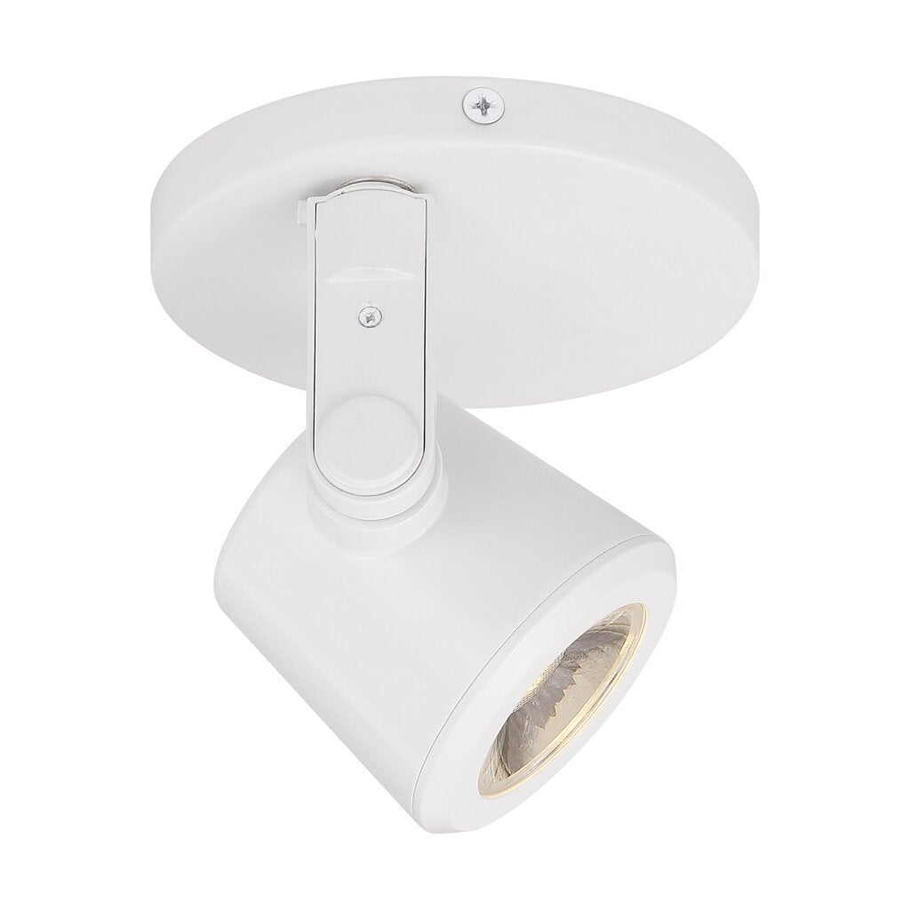 Satco 62-1108 12W LED Monopoint Fixture White; Taper Back; 3000K; 36