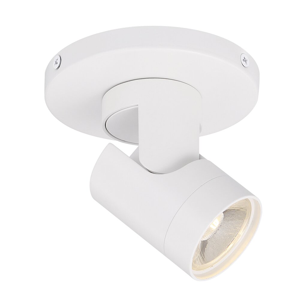 Satco 62-1106 12W LED Monopoint Fixture White; Barrel; 3000K; 36 deg.