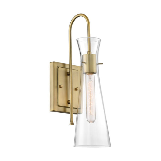 Satco 60-6857 Sconce Fixture Bahari; 1 Light; Wall Vintage Brass