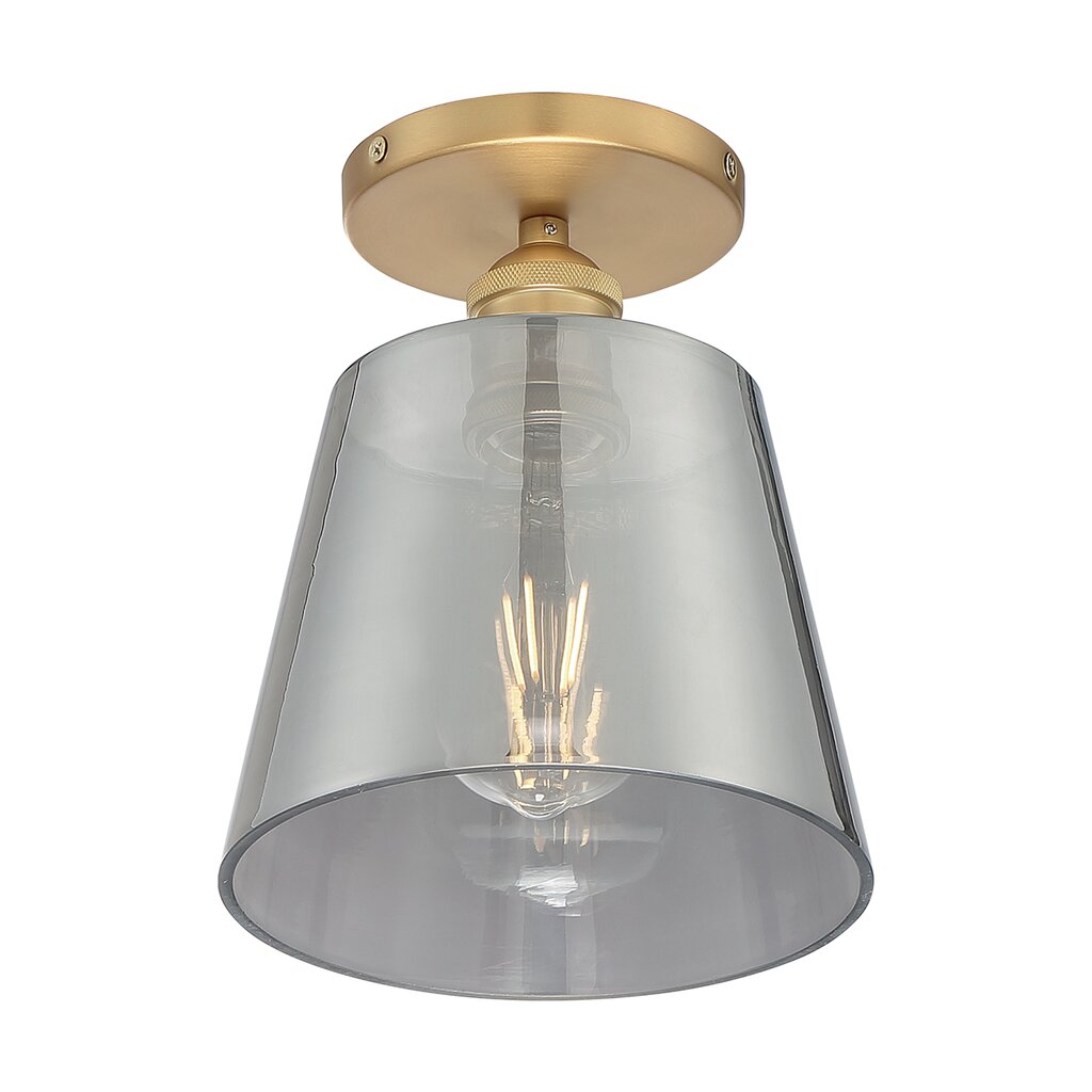 Satco 60-7323 Semi Flush Fixture Motif; 1 Light; 7 in.; Semi-Flush
