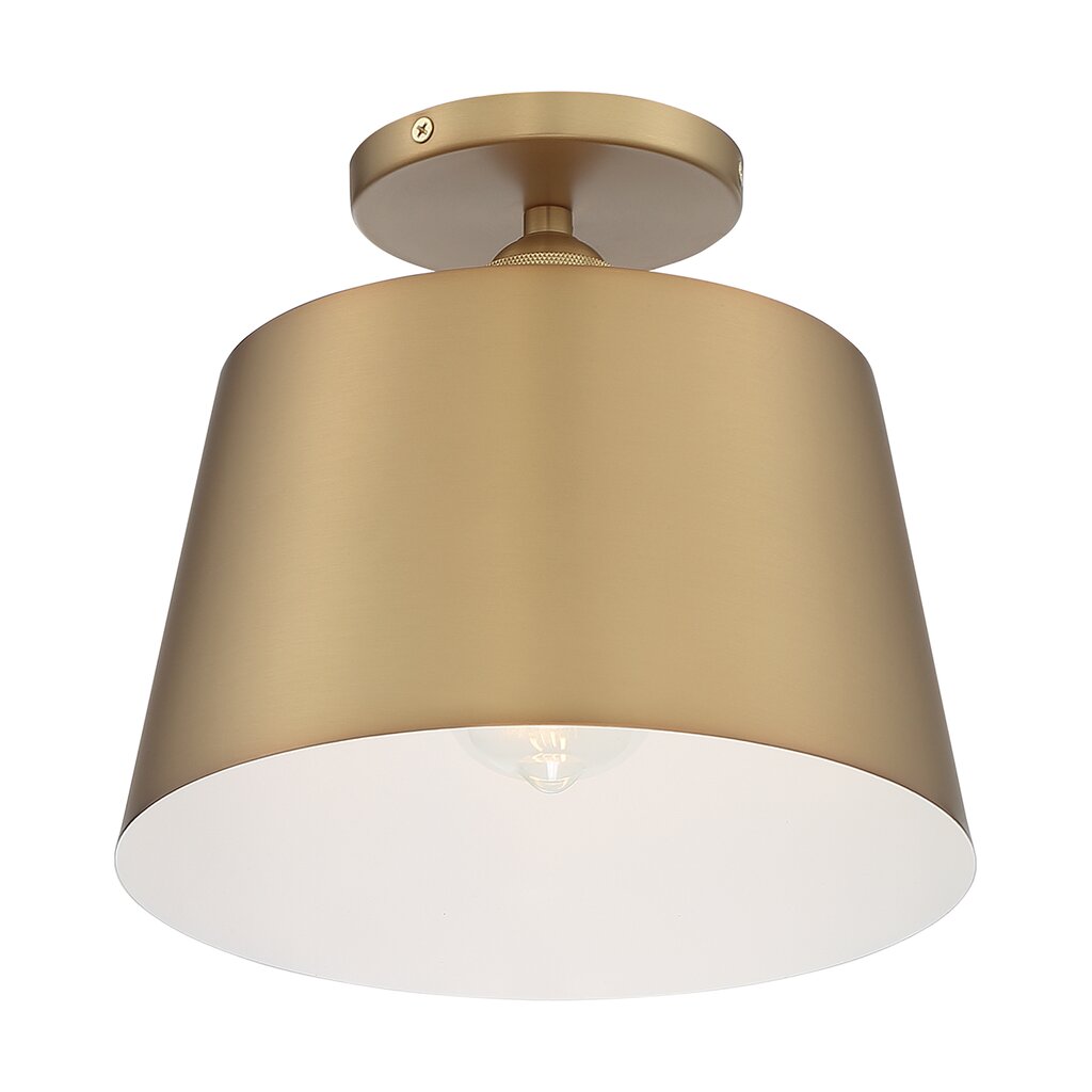 Satco 60-7322 Semi Flush Fixture Motif; 1 Light; 10 in.; Semi-Flush