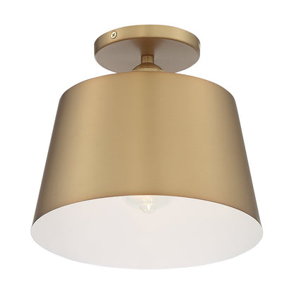 Satco 60-7322 Semi Flush Fixture Motif; 1 Light; 10 in.; Semi-Flush