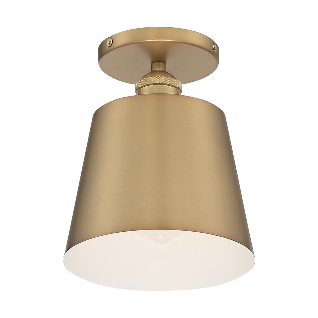 Satco 60-7321 Semi Flush Fixture Motif; 1 Light; 7 in.; Semi-Flush