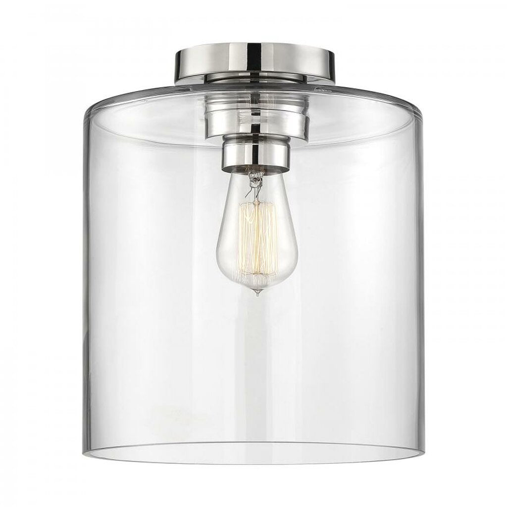 Satco 60-6778 Semi Flush Fixture Chantecleer; 1 Light; Semi-Flush