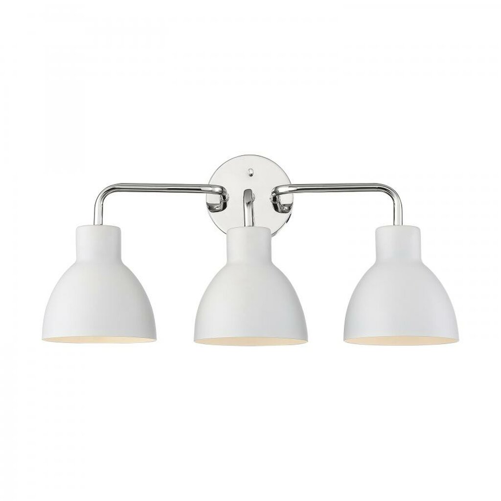 Satco 60-6783 Vanity Fixture Sloan; 3 Light; Polished Nickel Finish