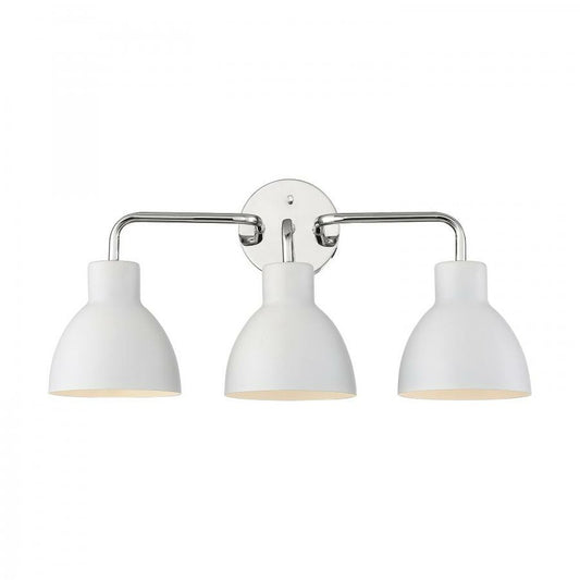 Satco 60-6783 Vanity Fixture Sloan; 3 Light; Polished Nickel Finish