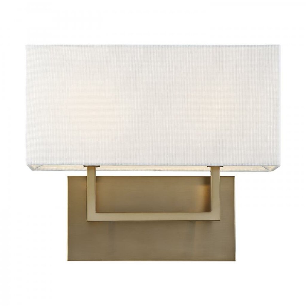 Satco 60-6717 Vanity Fixture Tribeca; 2 Light; Burnished Brass Finish
